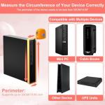 Universal Wall and VESA Mount for Micro PC, UPS Units, WiFi Router, Cable Modem and Other Electronic Devices Adjustable Strap Mount Bracket for Dell HP Lenovo Mini PC Mounted Behind The TV or Monitor