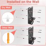 Universal Wall and VESA Mount for Micro PC, UPS Units, WiFi Router, Cable Modem and Other Electronic Devices Adjustable Strap Mount Bracket for Dell HP Lenovo Mini PC Mounted Behind The TV or Monitor