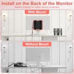 Universal Wall and VESA Mount for Micro PC, UPS Units, WiFi Router, Cable Modem and Other Electronic Devices Adjustable Strap Mount Bracket for Dell HP Lenovo Mini PC Mounted Behind The TV or Monitor