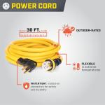 Champion Power Equipment 50-Amp Indoor-Rated Manual Transfer Switch with 30-Foot Generator Power Cord and Weather-Resistant Power Inlet Box