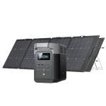 EF ECOFLOW Solar Generator DELTA 2 with 2x220W Portable Solar Panels, 1024Wh LFP Battery, Fast Charging, Portable Power Station for Home Backup Power, Camping & RVs