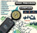 BytePower SolarCharger Power Bank 20000mAh, Portable Solar Pone Charger with Compass,Carabiner, Whistle,Flashlights,Solar Panel Charger,Camping Gear Accessory (Blue)