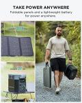 EF ECOFLOW Solar Generator DELTA 2 with 2x220W Portable Solar Panels, 1024Wh LFP Battery, Fast Charging, Portable Power Station for Home Backup Power, Camping & RVs
