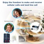 VTech IS8151-3 Super Long Range 3 Handset DECT 6.0 Cordless Phone for Home with Answering Machine, 2300 ft Range, Call Blocking, Bluetooth, Headset Jack, Power Backup, Intercom, Expandable to 12 HS