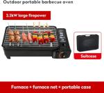 Portable Butane Stove - Compact Gas Grill Stove with Detachable Grate + Durable Carry Case | Dual Fuel Tabletop BBQ for Camping, Korean BBQ, Tailgating | Fast Stainless Steel Outdoor Cooker