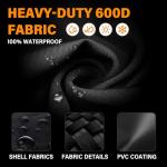 YAFFEY Generator Cover 24”L x 18”W x 20”H, Fits Most 3000-5000W Generators, Heavy-Duty Waterproof Oxford Fabric, Windproof with Zipper Closure for Outdoor Protection