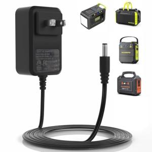 Tinkon 19V 1.5A AC/DC Adapter Power Cord Power Supply Charger Compatible with MARBERO M82, M82MAX, M822, M822MAX, M87, M88, M168 Portable Power Station Solar Generator Lithium Battery