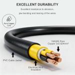 Tinkon 19V 1.5A AC/DC Adapter Power Cord Power Supply Charger Compatible with MARBERO M82, M82MAX, M822, M822MAX, M87, M88, M168 Portable Power Station Solar Generator Lithium Battery