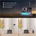 ZEROXCLUB Magnetic Wireless RV Backup Camera System: 7" HD 1080P DVR Monitor with 2-Rear Camera, DVR Monitor & IR Night Vision, Portable Rechargeable Camera for RV/Trailer/Fifth Wheels/Camper BC702