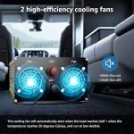 XWJNE 1200 Watt Pure Sine Wave Inverter 12V DC to 120V AC 2400W Peak Power with LED Display for RV Car Truck Off-Grid Solar Power