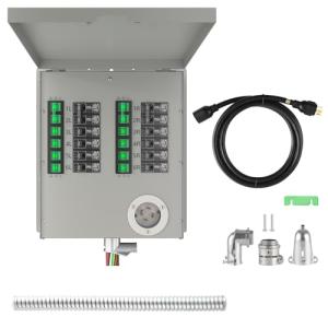 Nature's Generator Transfer Switch12-Circuits 120/240V 30A Non-Automatic Power Transfer Kit