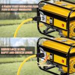 Tellegloww 15FT NEMA L14-30P to SS2-50R RV Marine Power Generator Adapter Cord, 30A 4 Prong Locking Generator L14-30P Male to 50A Marine Shore Power SS2-50R Female with Locking Ring 125V/250V