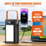Portable Power Bank Station 99Wh Outdoor Generator LCD Display Backup Phone Battery Pack Portable PD Fast Charger for Laptop Cellphone Travel Camping Home Use with Full Flashlight