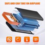 Portable Power Bank Station 99Wh Outdoor Generator LCD Display Backup Phone Battery Pack Portable PD Fast Charger for Laptop Cellphone Travel Camping Home Use with Full Flashlight