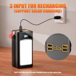 Portable Power Bank Station 99Wh Outdoor Generator LCD Display Backup Phone Battery Pack Portable PD Fast Charger for Laptop Cellphone Travel Camping Home Use with Full Flashlight