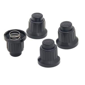 NIUQIUP 4-Pack AAA Igniter Button Caps with Springs - Replacement Push Button for Gas Fire Pit, BBQ Grill, Barbecue Spark Generator - Includes Mounting Threads (18mm)
