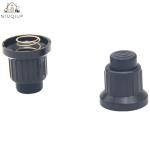 NIUQIUP 4-Pack AAA Igniter Button Caps with Springs - Replacement Push Button for Gas Fire Pit, BBQ Grill, Barbecue Spark Generator - Includes Mounting Threads (18mm)