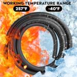 Taxutor 3/8 Inch ID Fuel Hose 10FT - Professional Grade SAE 30R7 Kit with 10 Clamps - High Pressure 300PSI for Gas, Oil, Diesel Lines in Cars, Boats, Generators