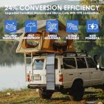 PPQ 40W Portable Solar Panel Kit 18V/2.2A,3lb Foldable Briefcase Solar Charger w/ 24% Efficiency,2 Cables & 14 Outputs for All Phones, Pads, Camping Power Banks, IP67 Waterproof