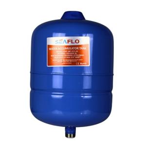 SEAFLO 2 Gallon Pre-Pressurized Accumulator Expansion Tank – Reduces Pump Cycling, Smooth Water Flow, 87 PSI, 3/4" MNPT, Compact Design for RV, Marine, Boat & Off-Grid Systems – 4-Year Warranty