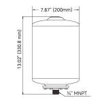SEAFLO 2 Gallon Pre-Pressurized Accumulator Expansion Tank – Reduces Pump Cycling, Smooth Water Flow, 87 PSI, 3/4" MNPT, Compact Design for RV, Marine, Boat & Off-Grid Systems – 4-Year Warranty