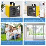 Commercial Ozone Generator 10000mg/h Remote Control Timing Ozone Machine Odor Eliminator Industrial O3 Ozone ionizer purifiers Deodorizer Ozonator for Rooms, Car, Home, auto, Smoke, Pets