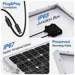 ECO-WORTHY 4.68KWH Solar Power Complete Kit Pro 1200W 48V with Lithium Battery and Inverter for Home: 6pcs 195W Solar Panel + 2pcs 48V 50Ah Li-Battery + 3500W Solar Charger Inverter