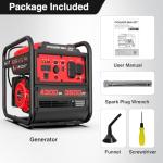 PowerSmart 4300-Watt Portable Generator with Inverter Technology, 30 Amp for Home Use and Emergency Backup