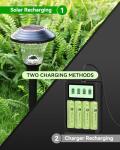 Howardly 1.2v AA Ni-MH Rechargeable Battery, Double A 900mAh 1.2V Rechargeable Battery Pre-Charged, High Capacity for Outdoor Solar Lights, Lawn Lamps, String Light (AA-900mAh-12pack