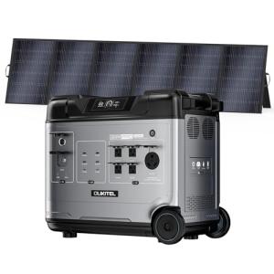 OUKITEL (2025 New) Portable Power Station P5000 Pro With 500W Solar Panel, 5x3600W AC Output (6000W Surge),5120Wh Large Capacity Solar Generator,1000W MPPT Solar for Emergency, Home Backup, Camping