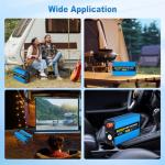 SUNWHEEL 500W Pure Sine Wave Inverter, 12V DC to 110V/120V AC Car Power Inverter with 2 AC outlets and LCD Display