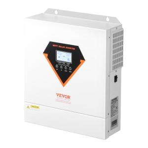 VEVOR Hybrid Solar Inverter, 3500W, All in One Pure Sine Wave Power Inverter Charger, 24V DC to 220/230V AC, with Built-in 100A MPPT Solar Controller, for Off-Grid System Lead Acid Lithium Battery