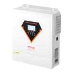 VEVOR Hybrid Solar Inverter, 3500W, All in One Pure Sine Wave Power Inverter Charger, 24V DC to 220/230V AC, with Built-in 100A MPPT Solar Controller, for Off-Grid System Lead Acid Lithium Battery