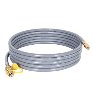 GasSaf 24 Feet 1/2" ID Natural Gas Hose with Quick Connect, Natural Gas Line for Gas Grill, Generator, Patio Heater and More
