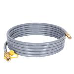 GasSaf 24 Feet 1/2" ID Natural Gas Hose with Quick Connect, Natural Gas Line for Gas Grill, Generator, Patio Heater and More