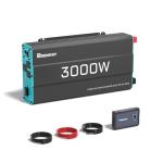 Renogy Inverter P2 3000 watt Pure Sine Wave Inverter, Solar Car Power Inverter 12V to 120V AC Converter for RV, Truck, Camping, Home Backup, Outdoor, Emergency, Off-Grid Living, 16.4FT Remote Control