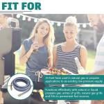 GasSaf 24 Feet 1/2" ID Natural Gas Hose with Quick Connect, Natural Gas Line for Gas Grill, Generator, Patio Heater and More