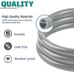 GasSaf 24 Feet 1/2" ID Natural Gas Hose with Quick Connect, Natural Gas Line for Gas Grill, Generator, Patio Heater and More