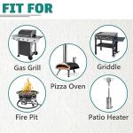 GasSaf 24 Feet 1/2" ID Natural Gas Hose with Quick Connect, Natural Gas Line for Gas Grill, Generator, Patio Heater and More