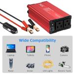 FOVAL 600W Power Inverter 12V DC to 110V AC Car Plug Adapter Outlet Converter with [65W PD USB-C] & [18W QC USB-A] Fast Charging Ports and 2 AC Outlets Car Power Inverter for Laptop Computer