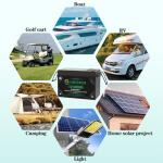 12V 300Ah LiFePO4 Lithium Battery Small Size, Built-in 200A BMS, Up to 10000 Cycles, Max. 2560W Power Output, Perfect for Off-Grid, RV, Golf Cart, Solar Power System, Home Backup