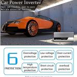 Power Inverter 300W/500W/600W/800W/1000W/1200W/1500W/2000W Modified Sine Wave Inverter DC 12V to 110V/220V AC Car Inverter,1000w,12V to 110V