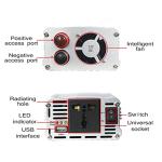 Power Inverter 300W/500W/600W/800W/1000W/1200W/1500W/2000W Modified Sine Wave Inverter DC 12V to 110V/220V AC Car Inverter,1000w,12V to 110V