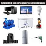 Power Inverter 300W/500W/600W/800W/1000W/1200W/1500W/2000W Modified Sine Wave Inverter DC 12V to 110V/220V AC Car Inverter,1000w,12V to 110V