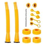 Long Gas Can Spout Replacement, Our replacement spout features a 10.2in extended nozzle (2in longer than standard). Gas can nozzle (2 kit-Yellow) for 1/2/5/10 gal oil cans