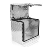 Fsehyue 24.4x15.7x19.7 Inch Aluminium Generator Toolbox Heavy Duty Generator Storage Box Fully Sealed with Lock and Keys suitable for RV Garage