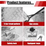 Fsehyue 24.4x15.7x19.7 Inch Aluminium Generator Toolbox Heavy Duty Generator Storage Box Fully Sealed with Lock and Keys suitable for RV Garage