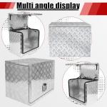 Fsehyue 24.4x15.7x19.7 Inch Aluminium Generator Toolbox Heavy Duty Generator Storage Box Fully Sealed with Lock and Keys suitable for RV Garage