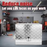 Fsehyue 24.4x15.7x19.7 Inch Aluminium Generator Toolbox Heavy Duty Generator Storage Box Fully Sealed with Lock and Keys suitable for RV Garage