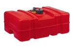 Scepter 08669 Rectangular 12 Gallon Low Profile Marine Fuel Tank For Outboard Engine Boats, 24.5" x 18" x 11.5", Red